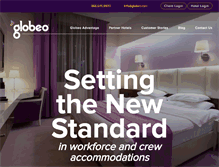 Tablet Screenshot of globeo.com